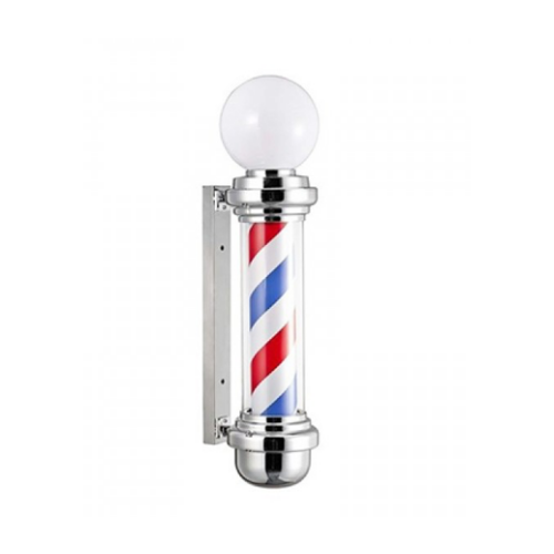 Poste de barberia con bombilla